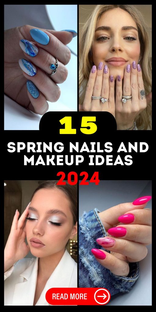 The Fresh Face of Spring: Nails and Makeup 2024 15 Ideas