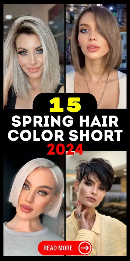 Spring Hair Color Short 2024 15 Ideas: A Fresh Take on Vibrant Hues