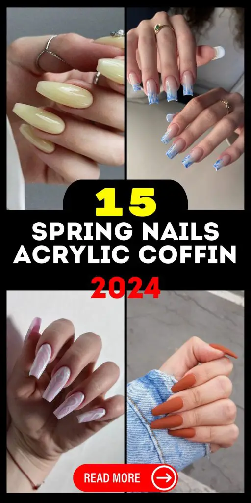 Spring Nails Acrylic Coffin 2024 15 Ideas: Unveiling the Latest Trends