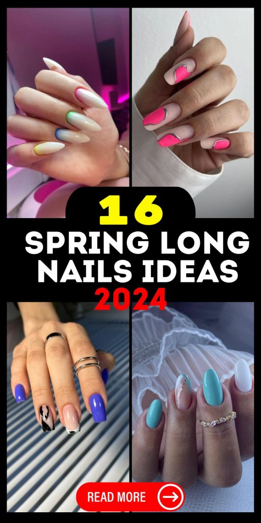 The Fresh Flourish: Spring Long Nails 2024 16 Ideas