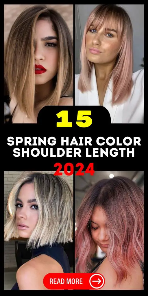Spring Hair Color Trends for Shoulder-Length Hair in 2024: Fresh and Fabulous 15 Ideas