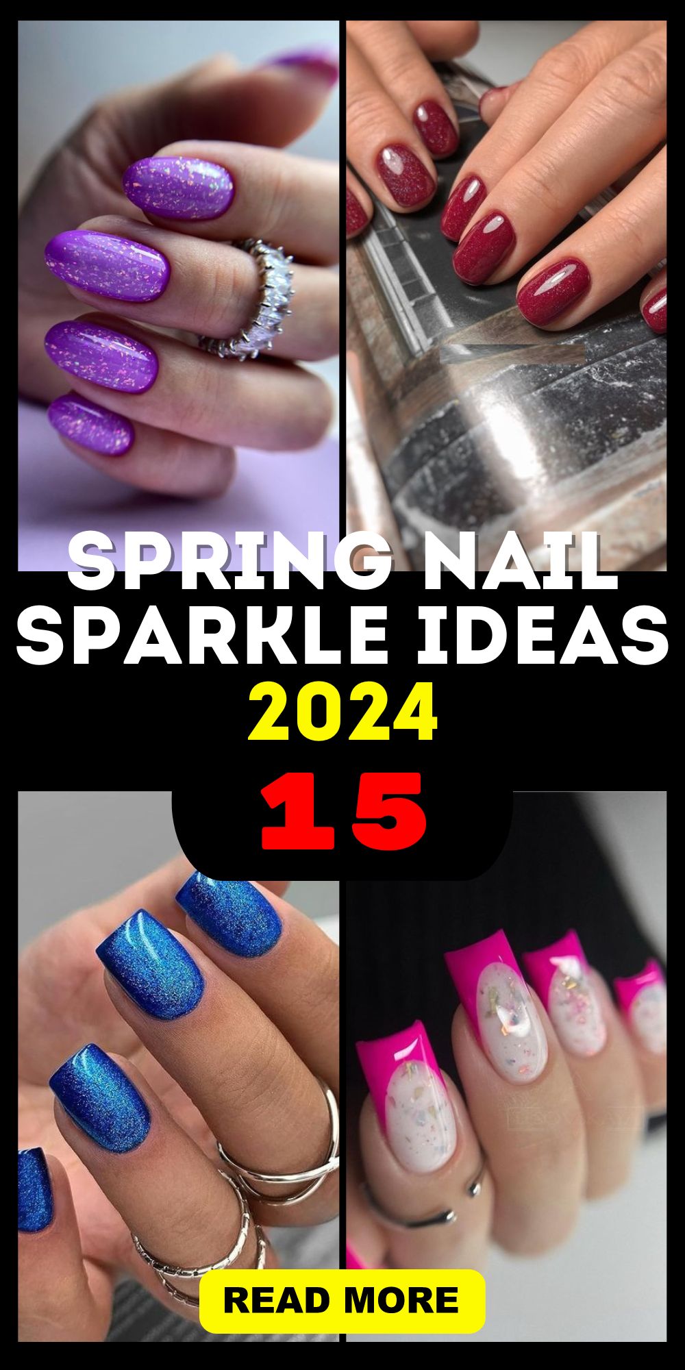 Embrace Spring Nail Sparkle 2024 Trendy Tips Ombre Art Glitter Gel   Добавить подзаголовок копия копия 1000 X 2000 пикс. 7 6 