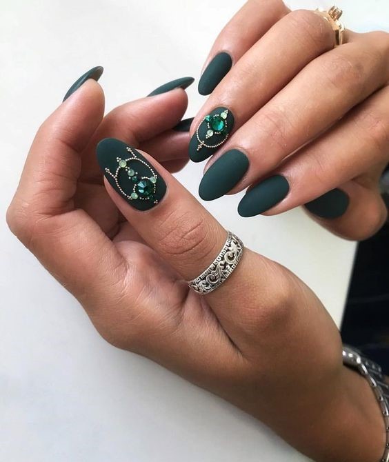The Allure of Spring Nails with Rhinestones – 2024's Trending Manicure 18 Ideas