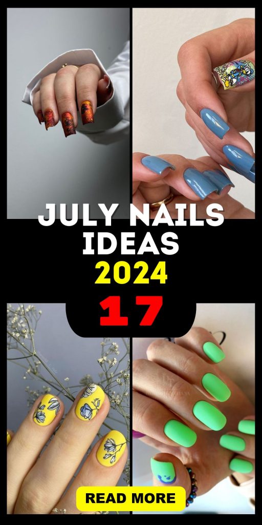 Embrace the Season of Sunshine: July Nails 17 Ideas 2024