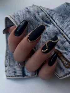 Spring Black Nails 2024 Discover Trendy Designs And Aesthetic Art   8 73 225x300 