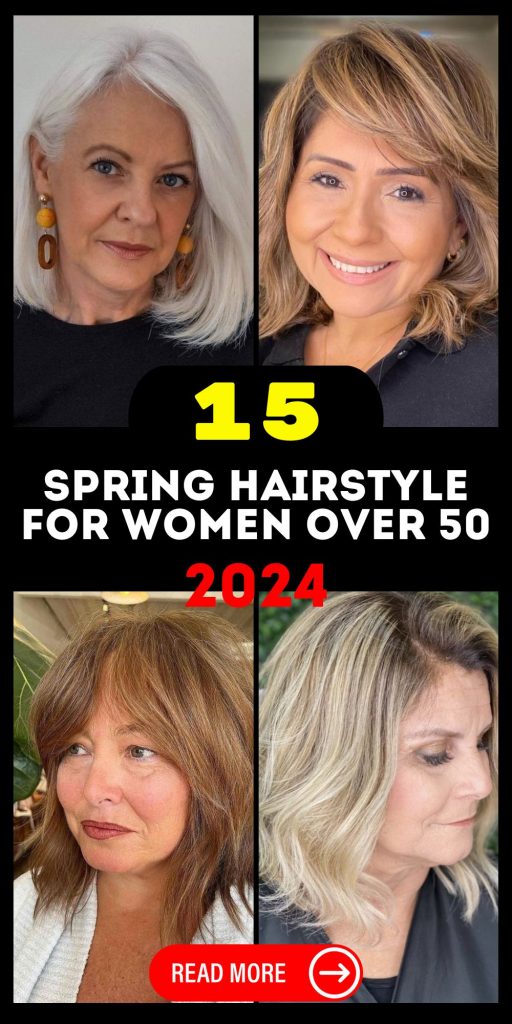 Embracing Elegance: Spring 2024 Hairstyles for Women Over 50 15 Ideas