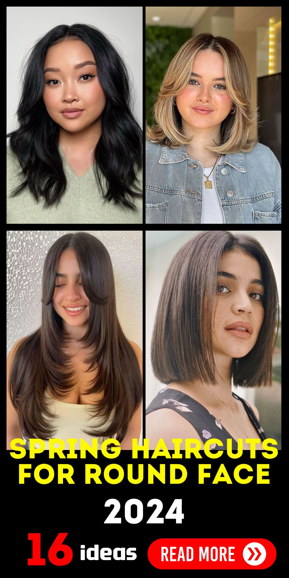 Trendsetting Spring 2024 Haircuts for Round Faces - Find Your Style