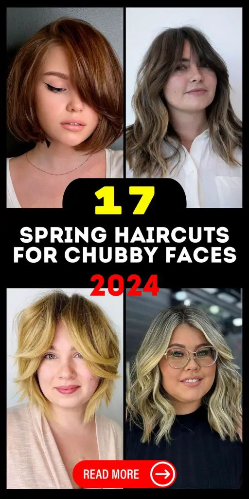 Trendy 2024 Spring Haircuts for Women with Chubby Faces