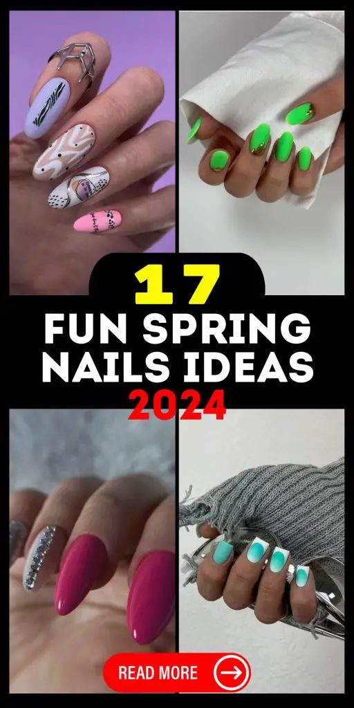 Fun Spring Nails 2024 17 Ideas: A Burst of Color and Creativity