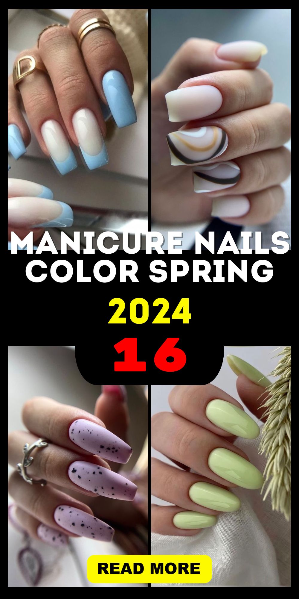 Trendy Spring 2024 Manicure: Short Gel Nails & Fresh French Ideas