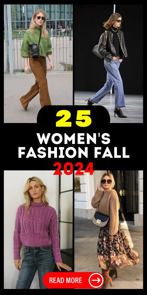 25 Ideas for Women's Fall Fashion 2024: Trends, Dresses, Jeans, and More