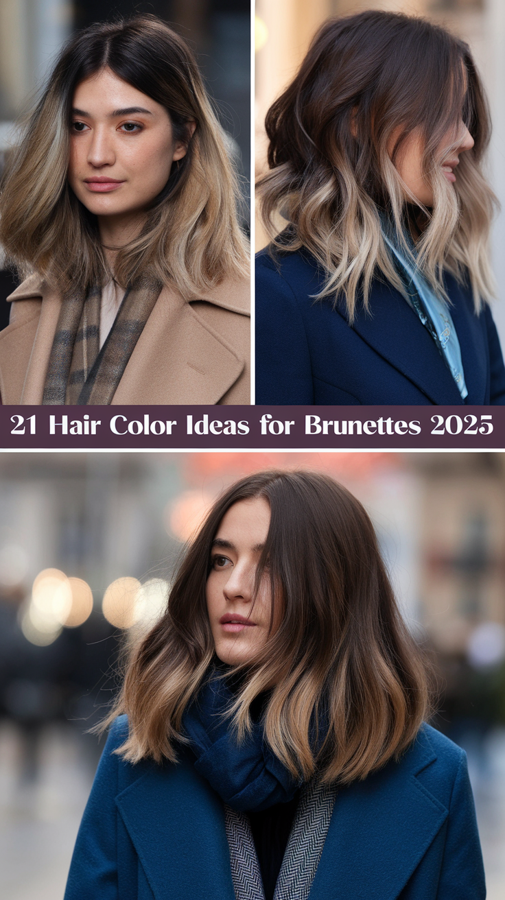 21 Stunning Hair Color Ideas for Brunettes 2025 Fun Edgy and Unique