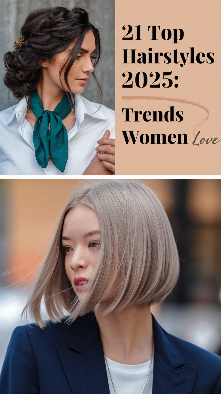 21 Trendy Hairstyles 2025 Ideas for Women, Bob, Shag, Pixie, and