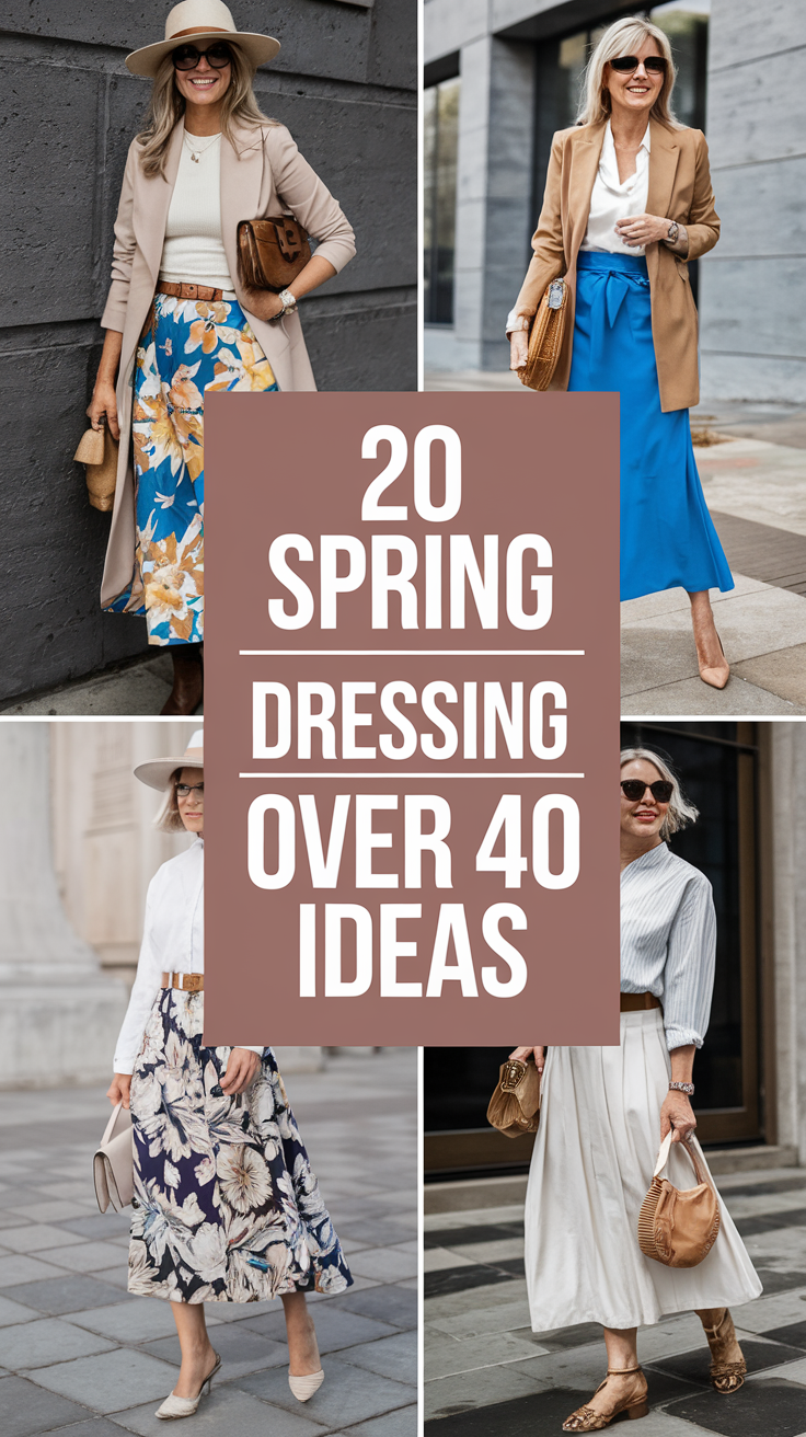 Spring Dressing Over 40 Ideas 2025 Outfit Ideas for Women, Capsule