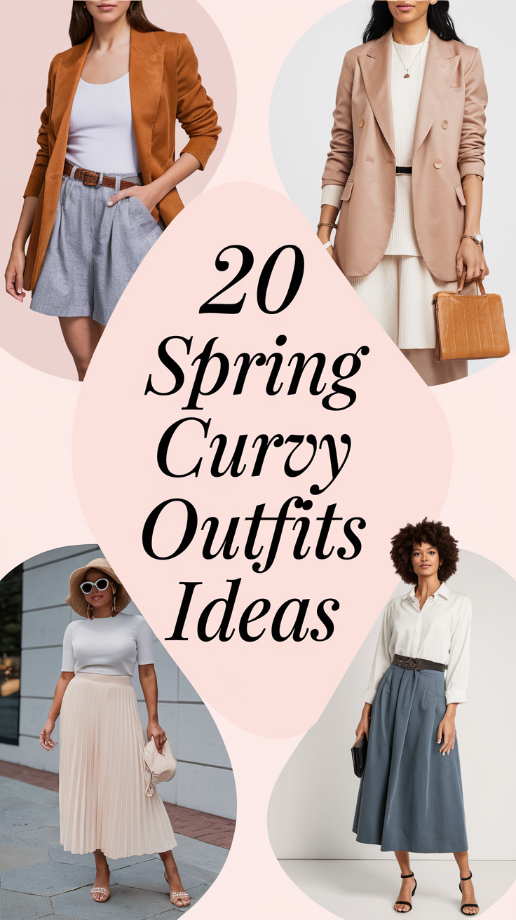 20 Spring Curvy Outfits Ideas 2025 for Women Casual, Work, and Midsize