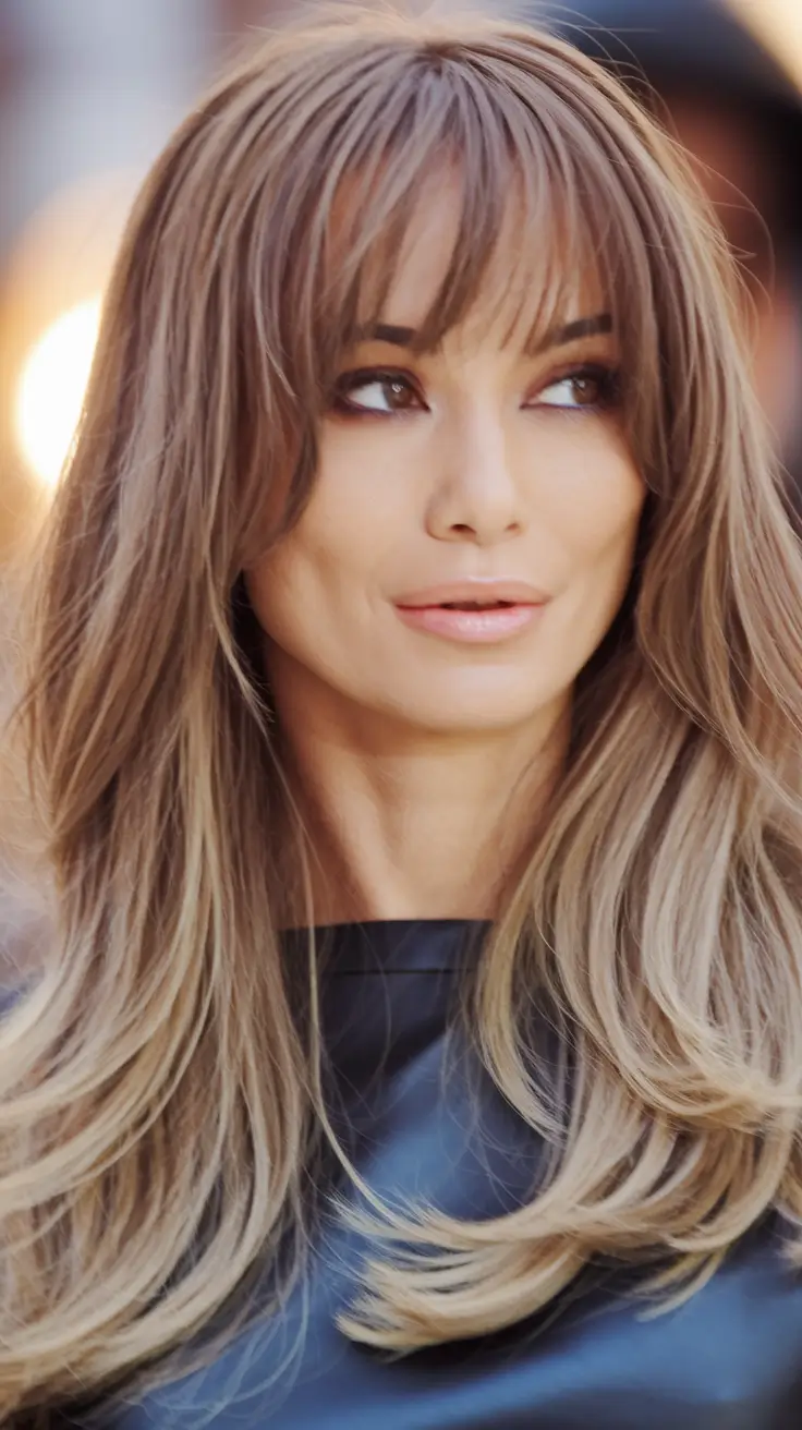 Chic Bangs Haircut Inspo Summer 2025 Wispy Layers and Feathered Curtain Bangs