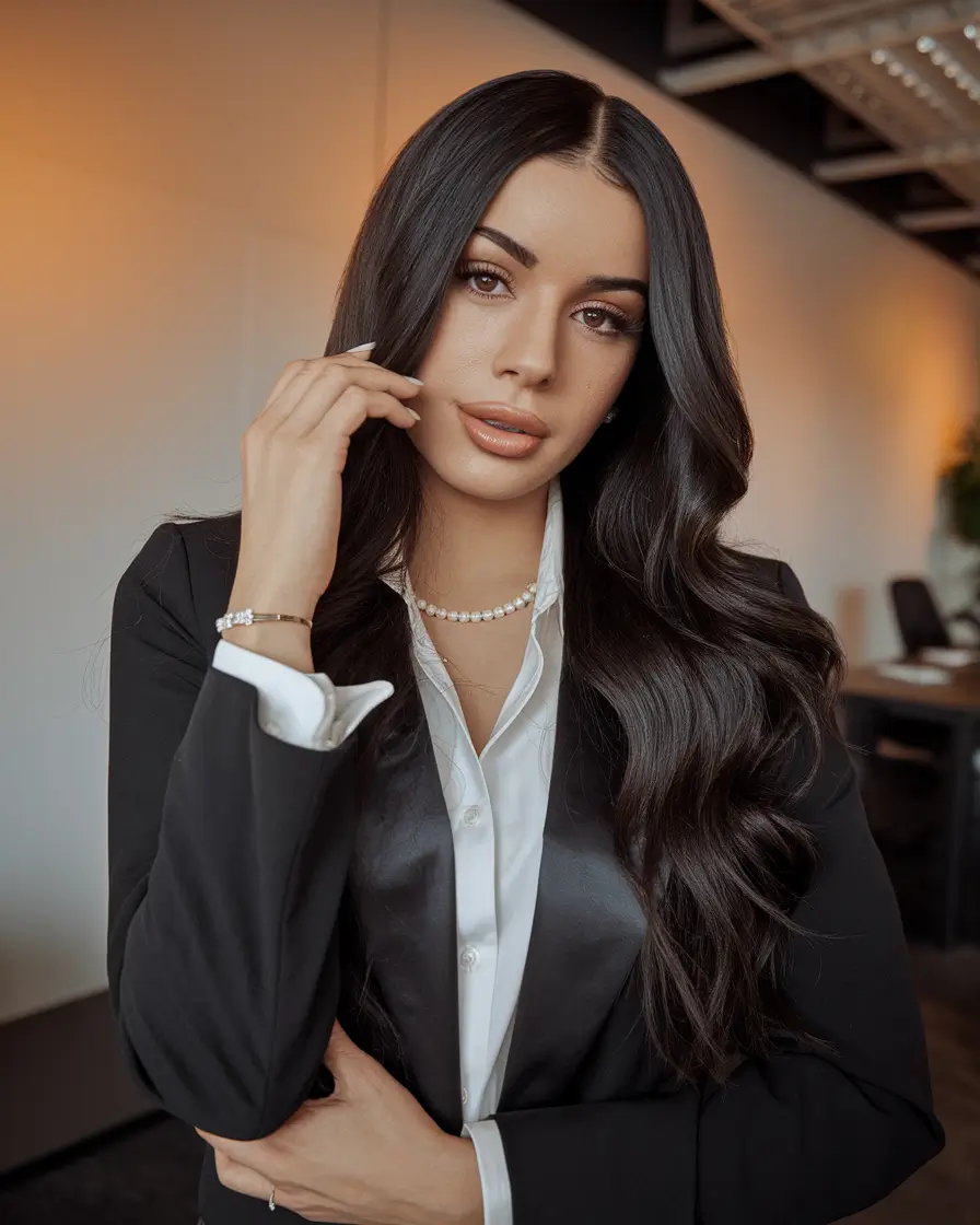 Gorgeous Long Hair Ideas for Summer 2025 Retro Waves for the Office Chic