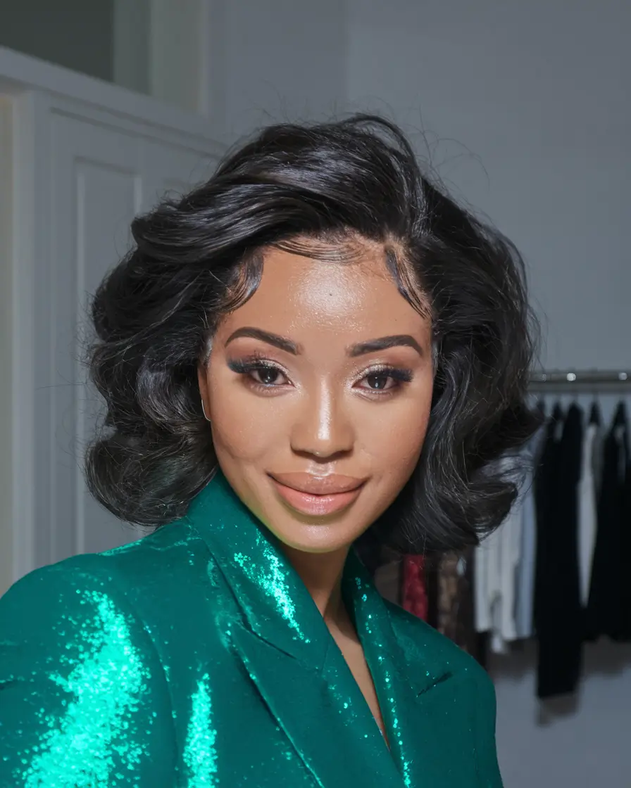 Perfect Haircuts for Oval Faces – Voluminous Pin-Up Layers for Curly Hair