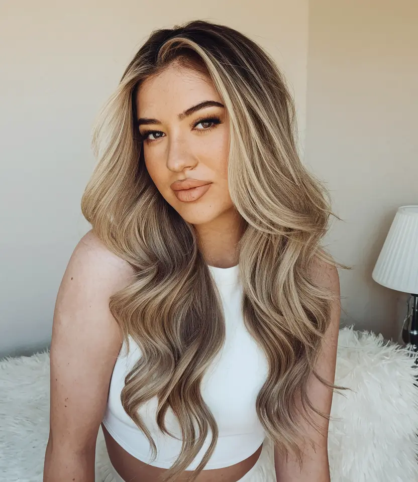 Perfect Haircuts for Oval Faces – Golden Blonde Hollywood Waves