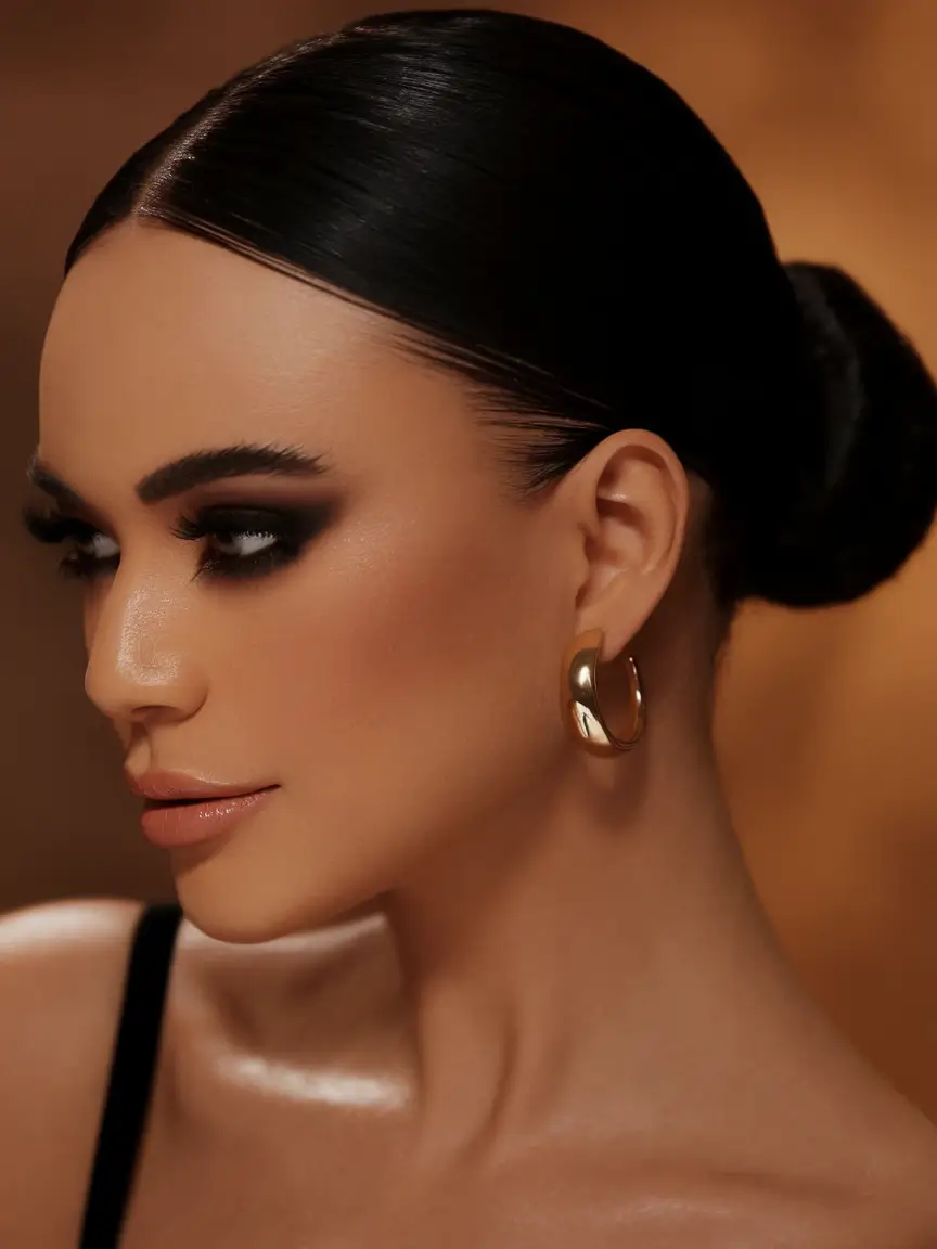 Fresh Hairstyles for June 2025+Timeless Low Chignon for Summer Events