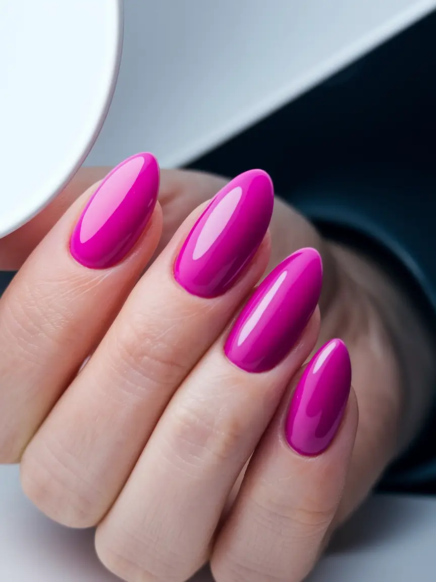 Almond Nails That Slay Summer 2025 Pink Pop Barbiecore
