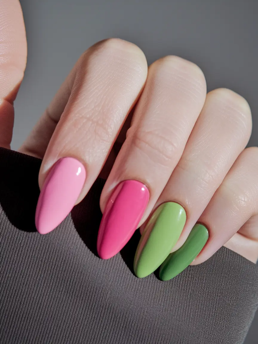 Almond Nails That Slay Summer 2025 Juicy Summer Mix for Playful Days
