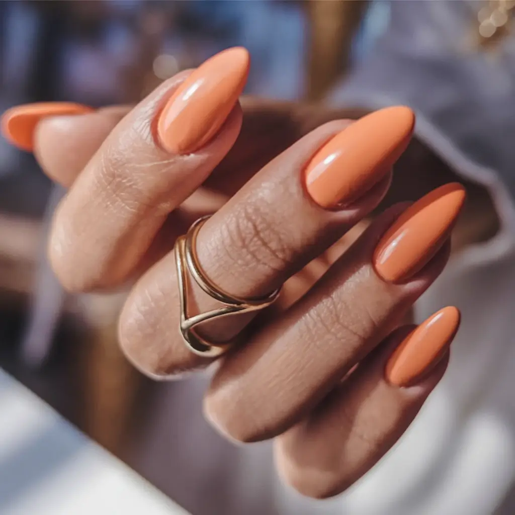 Almond Nails That Slay Summer 2025 Peachy Keen for Golden Afternoons