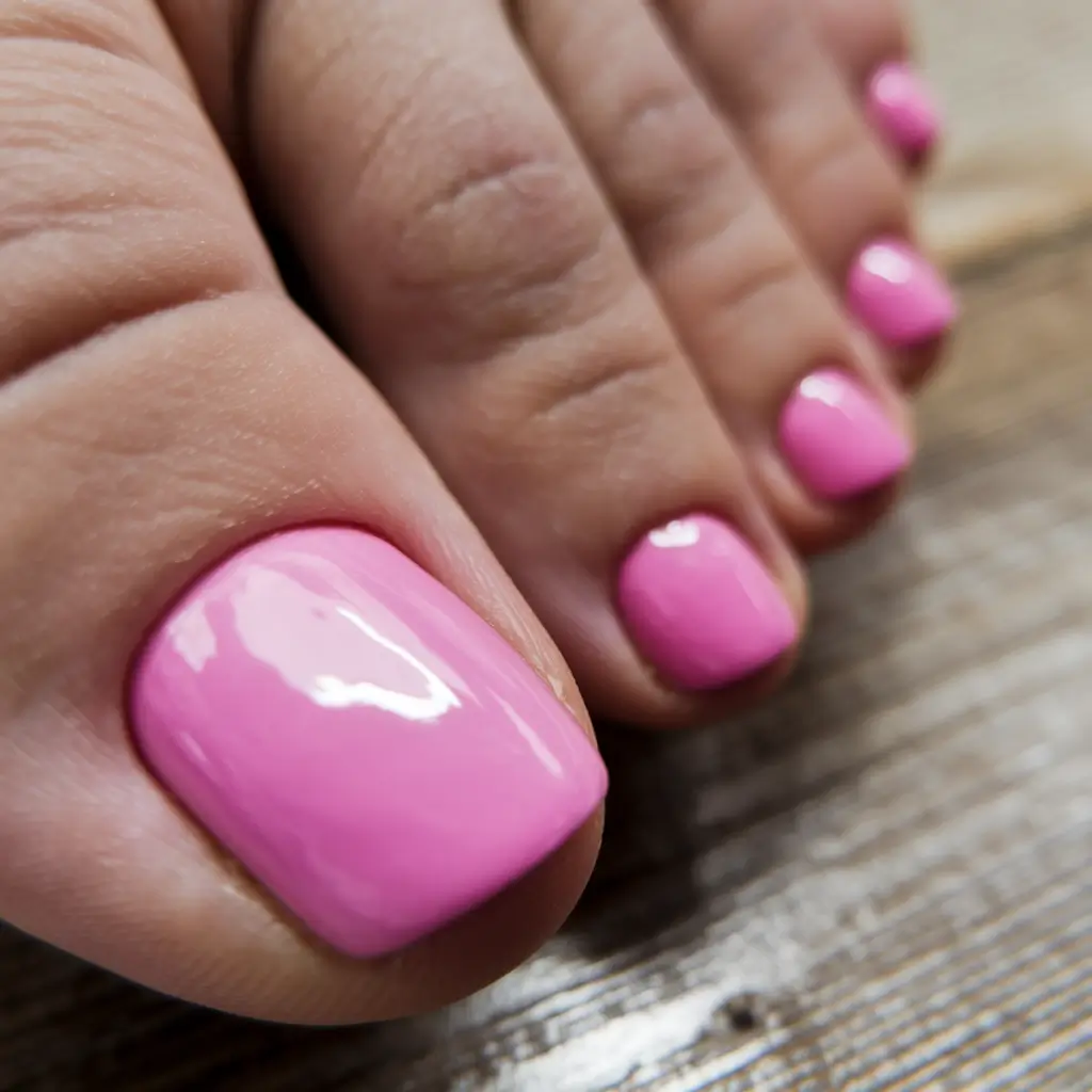 Bold Toe Colors for Summer 2025 Bubblegum Pink: Bold and Bright
