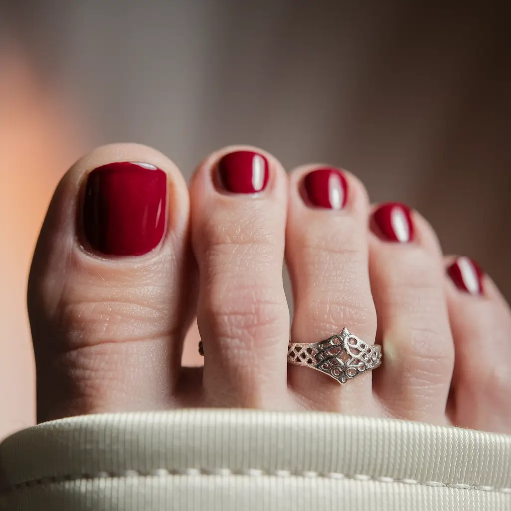 Bold Toe Colors for Summer 2025 Candy Apple Red: A Retro Summer Staple