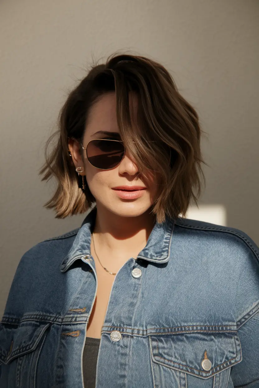 chic bob haircuts for women Softly Tousled with an Effortless Flip