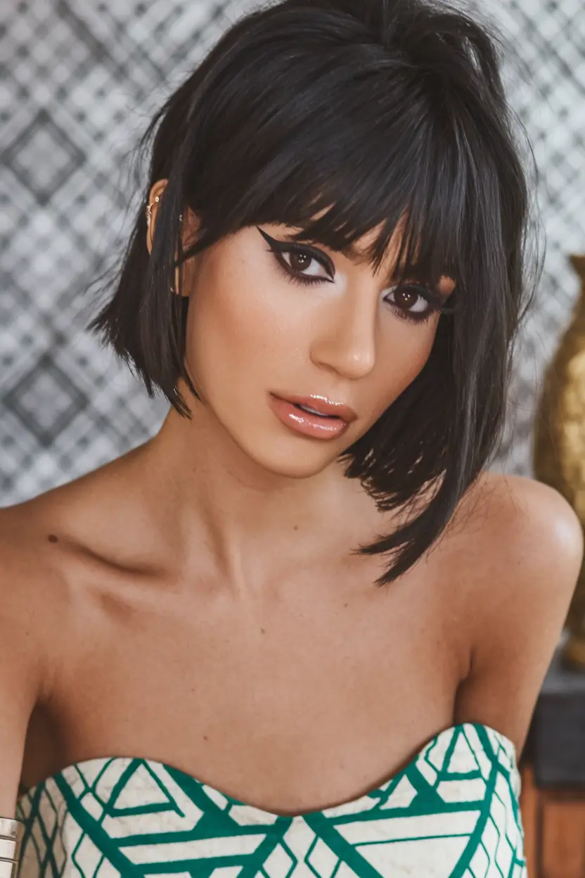 rocker chic bob haircuts Edgy with a Hint of Retro Rocker