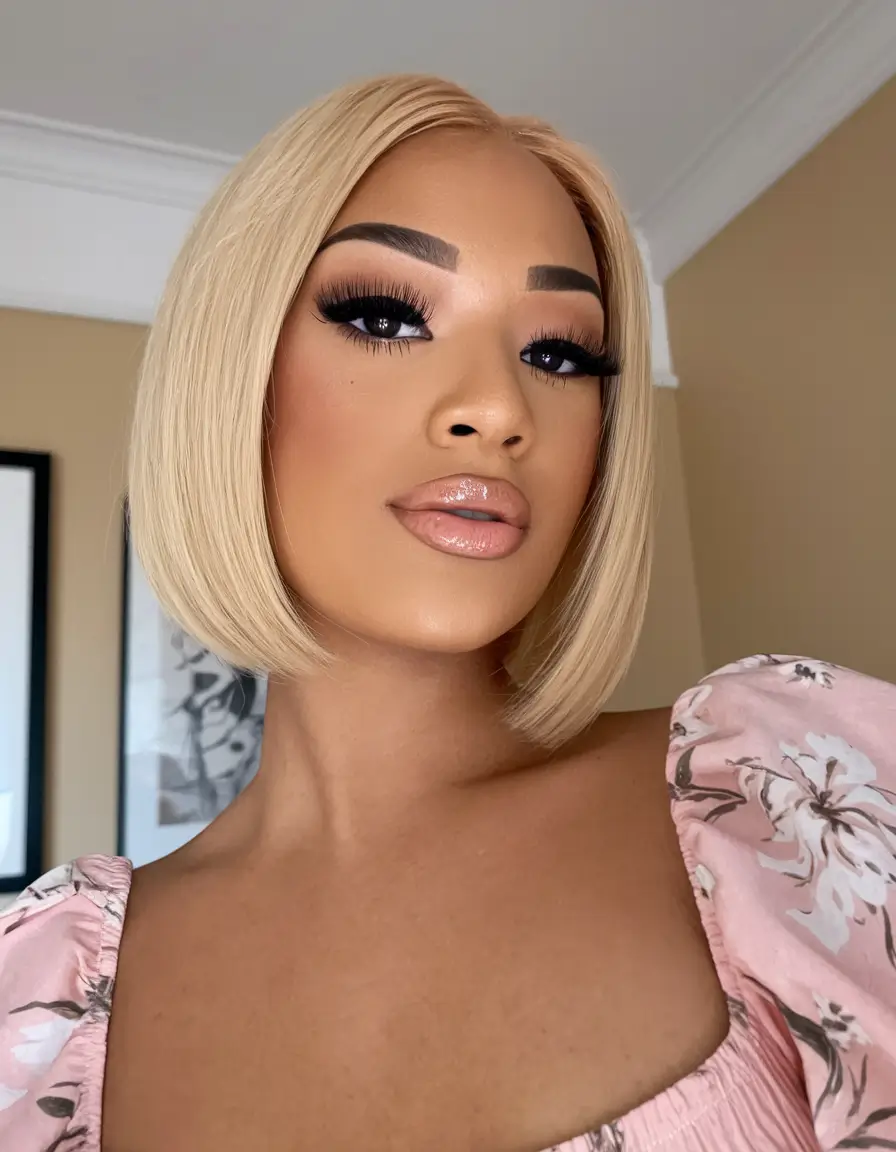 chic bob haircuts for women Summer Blonde Bob with Soft Edge