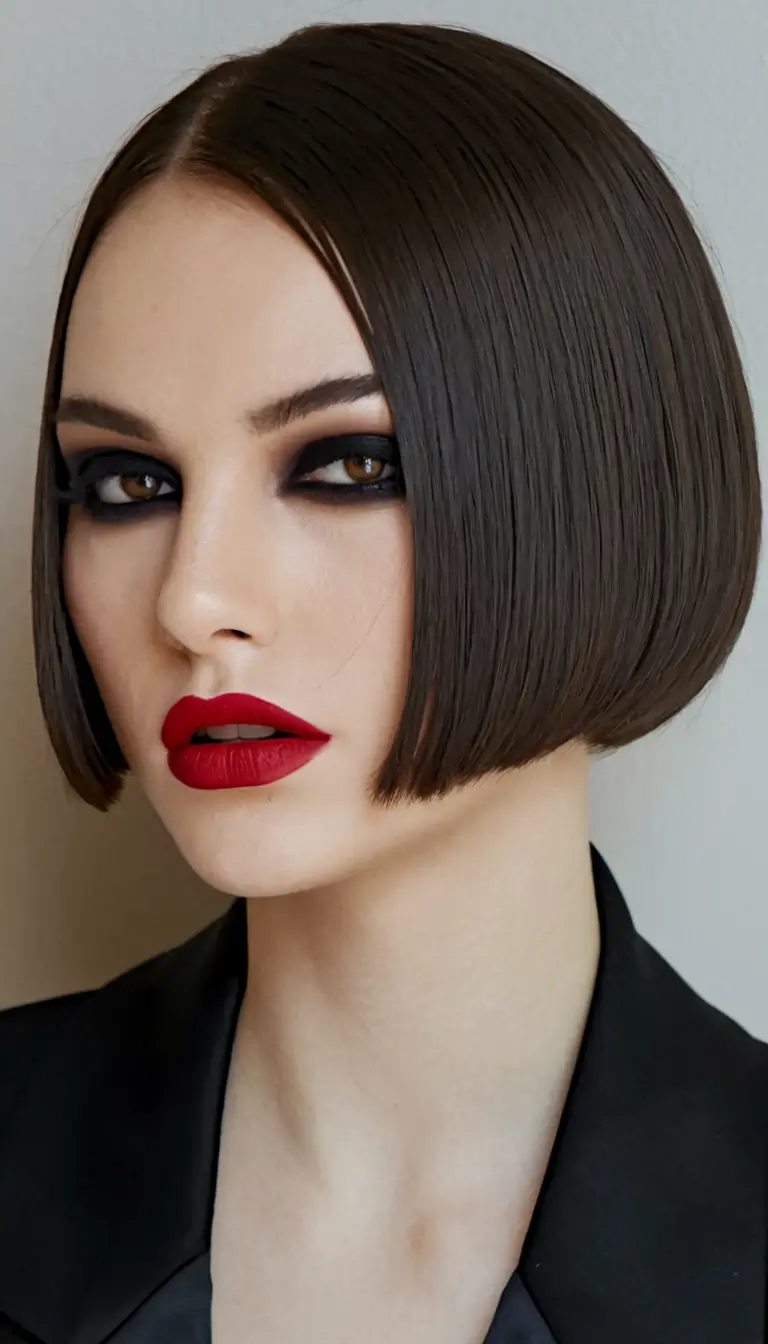 chic bob haircuts Ultra-Precision Glossy French Bob