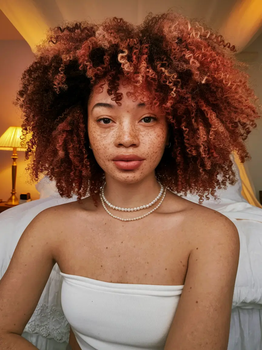 Curly Haircuts Inspiration - Natural Curls for Summer 2025+Dimensional Auburn with Full Body Volume