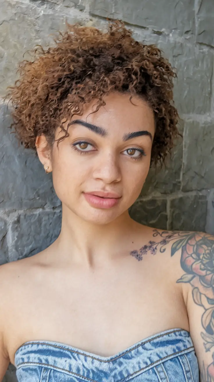 Curly Haircuts Inspiration - Natural Curls for Summer 2025+Textured Tapered Crop with Soft Definition