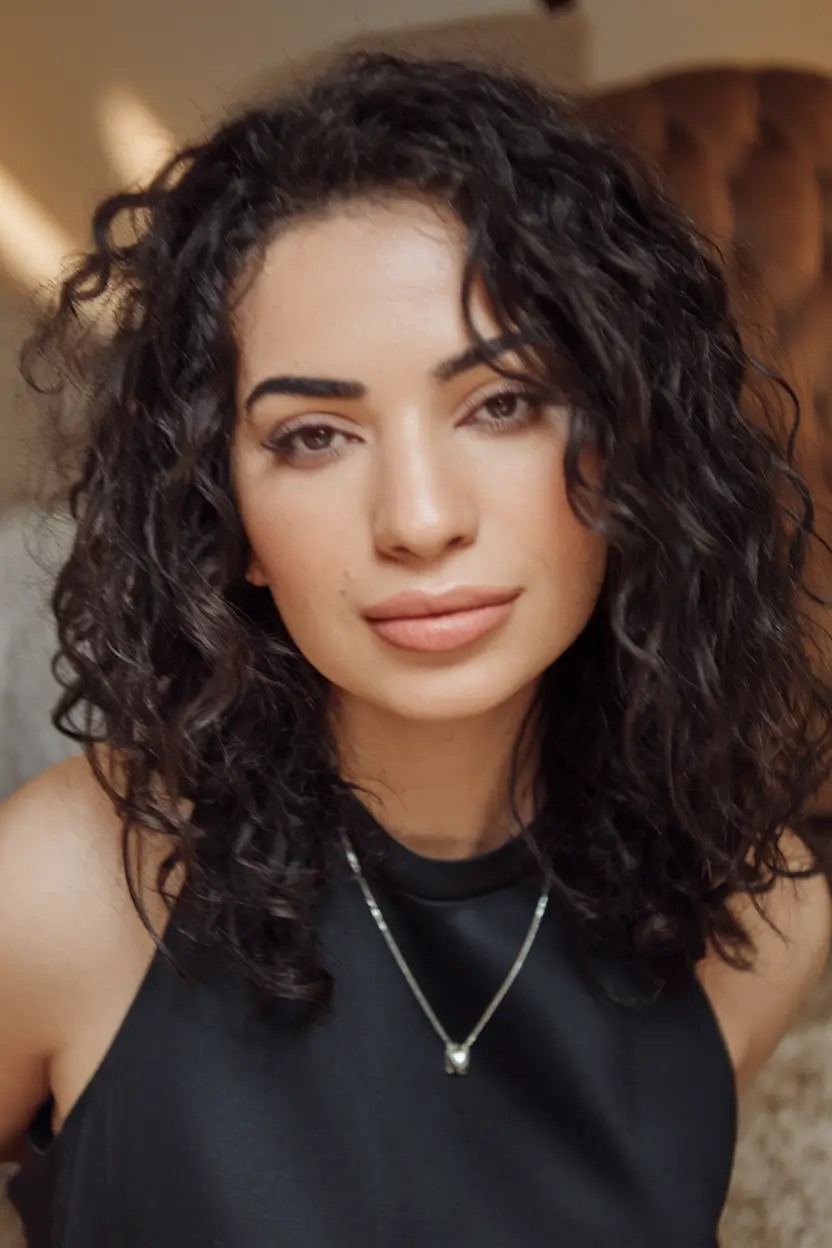 Curly Haircuts Inspiration - Natural Curls for Summer 2025+Air-Dried Waves with Layered Shape
