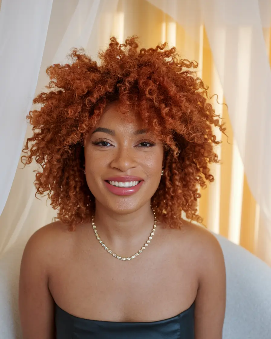 Curly Haircuts Inspiration - Natural Curls for Summer 2025+Sunlit Copper Coils