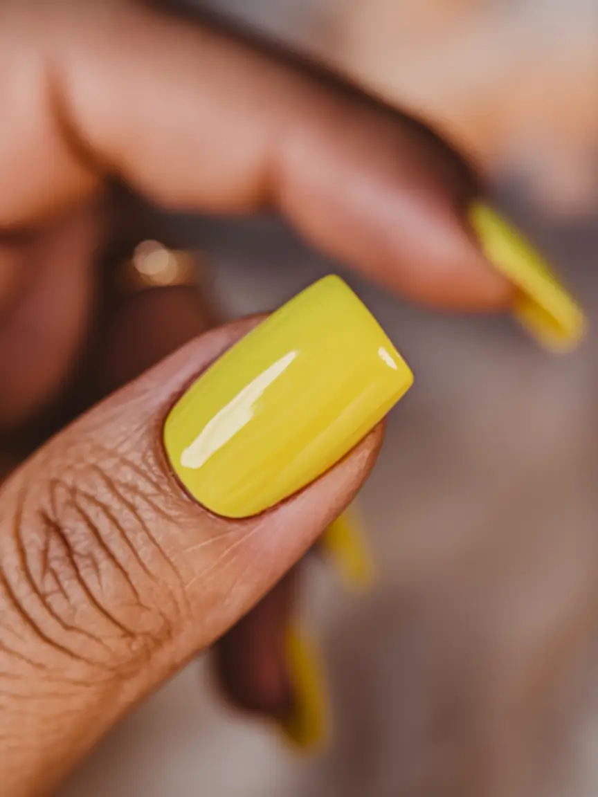 Cutest Summer Nails for 2025 Sunny Yellow Pop