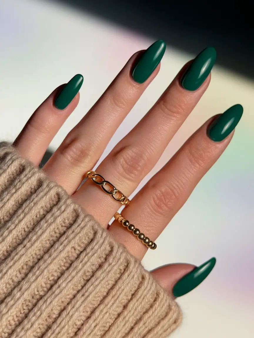 Cutest Summer Nails for 2025 Deep Teal Almonds