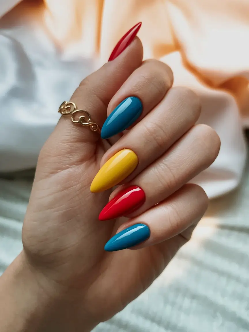 Cutest Summer Nails for 2025 Primary Color Power Combo