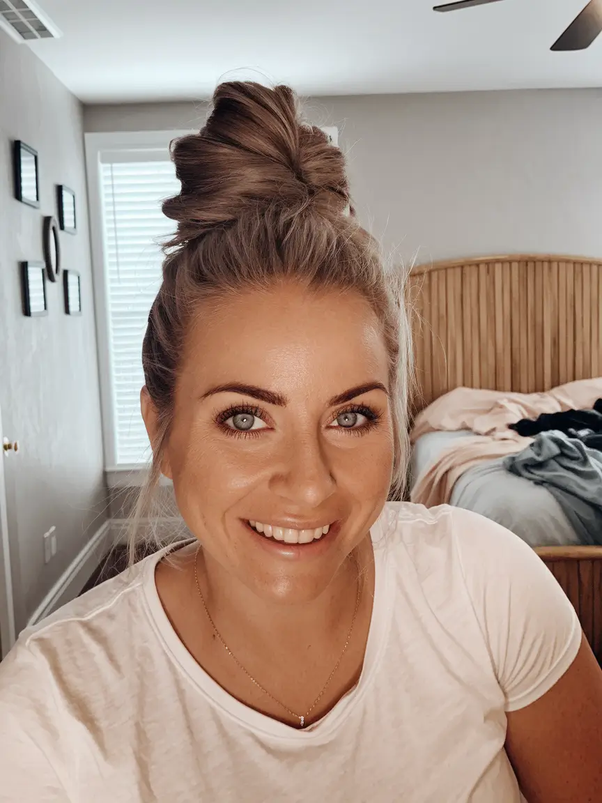 easy summer hairstyles undone bun updo
