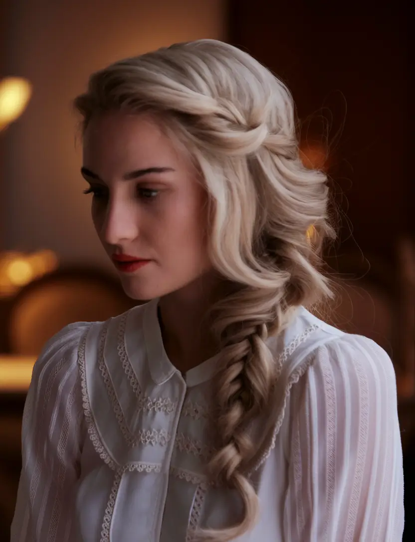 Fresh Summer Hairstyles for Teen Girls 2025 Romantic Side Braid with Twists
