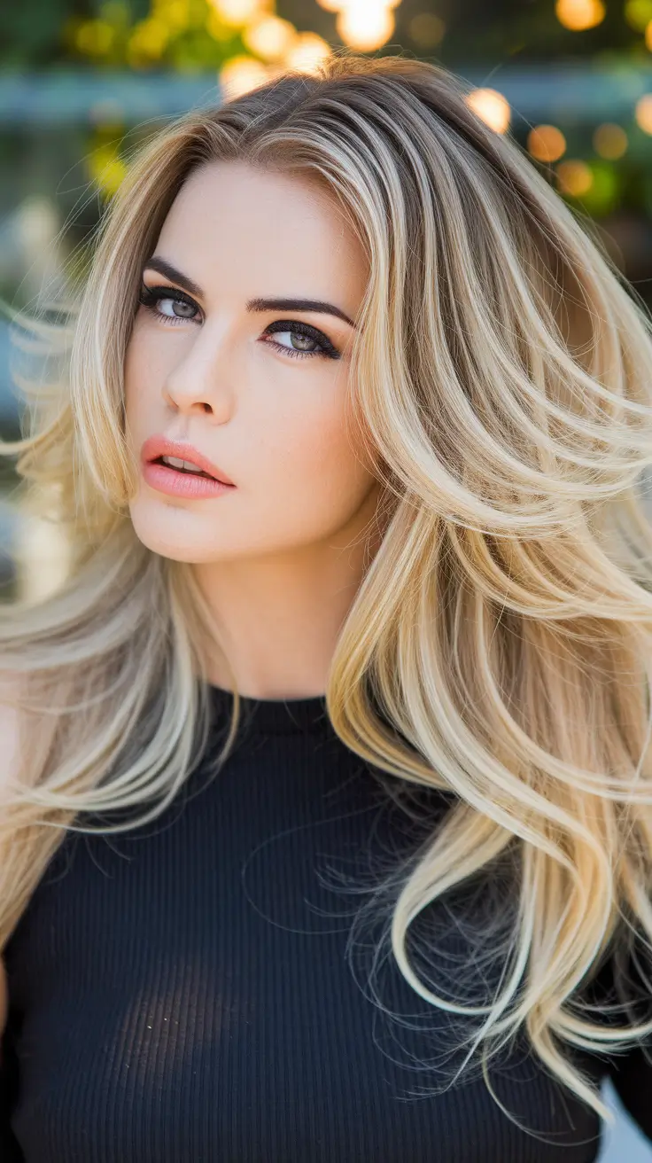 Layered Butterfly Haircuts - Summer 2025 Hairstyle Trends Glam Blonde Butterfly Blowout
