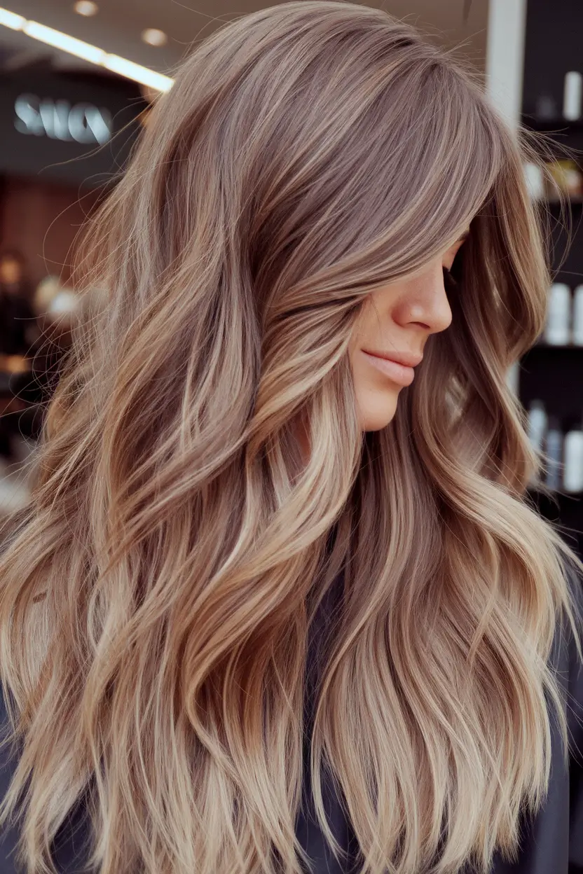 Layered Butterfly Haircuts - Summer 2025 Hairstyle Trends Toffee Blonde Layers with Low-Contrast Balayage