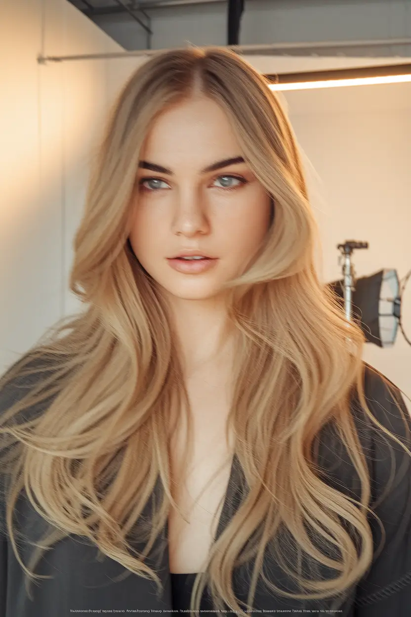 Layered Butterfly Haircuts - Summer 2025 Hairstyle Trends Golden Honey Butterfly Waves