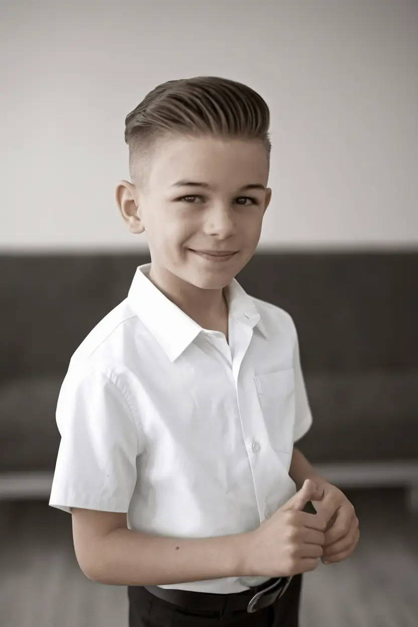 boy-summer-haircut-short-hair-Sleek-Side-Comb-Fade-for-Dress-Up-Days