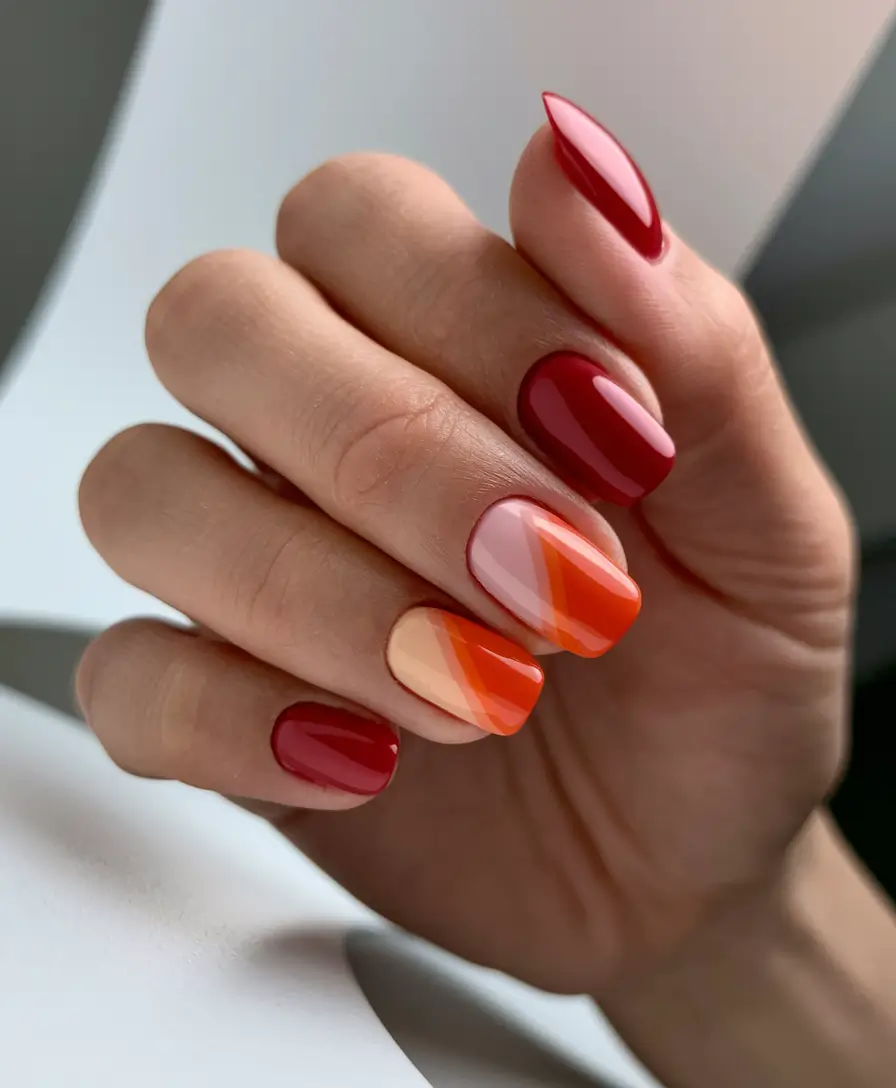 nail inspo summer colourful Summer Sorbet Layers