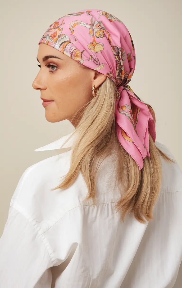 Practical Summer Swimming Hairstyles 2025 Bandana Wrap for Classic Protection