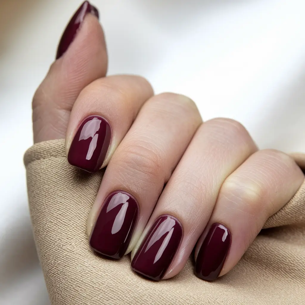 Short Nail Inspo for Summer 2025+Deep Berry Wine Drama