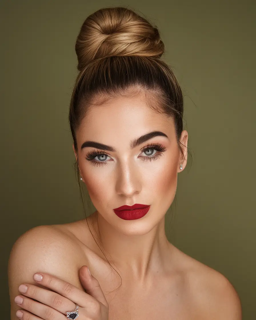 Summer Buns Hairstyle 2025: Chic Updos - Modern Donut Bun with Radiant Texture